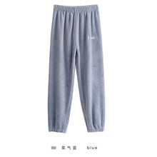 Load image into Gallery viewer, Autumn and Winter Flannel Women Pyjamas Sets Sleepwear Home Clothing Thick Warm Coral Velvet Female Nightgown Suit Pijama