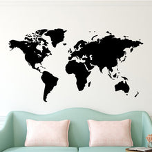 Load image into Gallery viewer, Large 106cmX58 Wall Sticker Decal World Map for House Living Room Decoration Stickers Bedroom Decor Wallstickers Wallpaper Mural