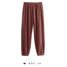 Load image into Gallery viewer, Autumn and Winter Flannel Women Pyjamas Sets Sleepwear Home Clothing Thick Warm Coral Velvet Female Nightgown Suit Pijama