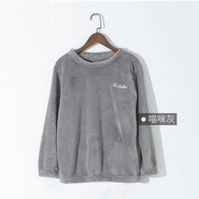 Load image into Gallery viewer, Autumn and Winter Flannel Women Pyjamas Sets Sleepwear Home Clothing Thick Warm Coral Velvet Female Nightgown Suit Pijama