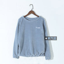 Load image into Gallery viewer, Autumn and Winter Flannel Women Pyjamas Sets Sleepwear Home Clothing Thick Warm Coral Velvet Female Nightgown Suit Pijama