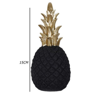 Nordic Modern Home Decor Pineapple Ornament Synthetic Resin Individual Metal Finishes Craft Window Desktop Display Props