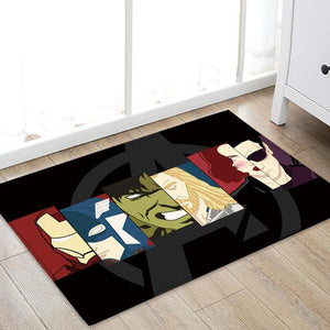 Drop Shipping Marvel The Avengers Plush Carpet Iron Man Captain America Spider-man Rug Mat Cotton Christmas Gift Toys For Kids
