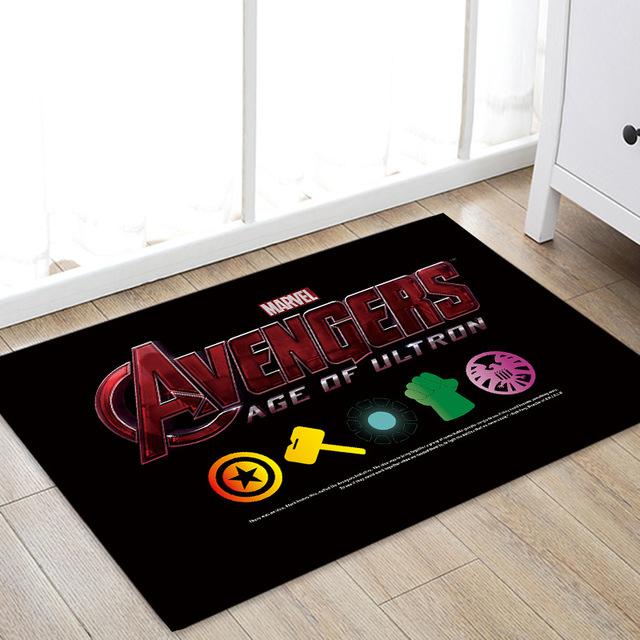 Drop Shipping Marvel The Avengers Plush Carpet Iron Man Captain America Spider-man Rug Mat Cotton Christmas Gift Toys For Kids