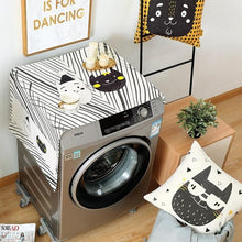 Load image into Gallery viewer, Geometric Fridge Dust Cover Washing Machine Cover Towel Winson Cat Thick Cotton Linen Refrigerator organizer Kitchen Products