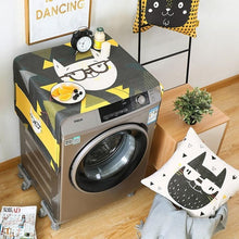 Load image into Gallery viewer, Geometric Fridge Dust Cover Washing Machine Cover Towel Winson Cat Thick Cotton Linen Refrigerator organizer Kitchen Products