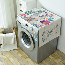 Load image into Gallery viewer, Geometric Fridge Dust Cover Washing Machine Cover Towel Winson Cat Thick Cotton Linen Refrigerator organizer Kitchen Products