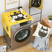 Load image into Gallery viewer, Geometric Fridge Dust Cover Washing Machine Cover Towel Winson Cat Thick Cotton Linen Refrigerator organizer Kitchen Products