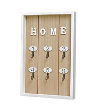 Load image into Gallery viewer, Wall Mounted Key Holder Wooden Key organizer Hanger with 6 Hook Wall Decorative Holder key holder wall minimalist wall hook
