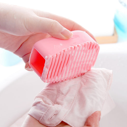Mini andy Colors Handheld Silicone Washboard Laundry product cleaning brush Random Color bathroom accessories home decor
