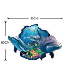 Load image into Gallery viewer, New Special Wall Stickers Design 3d  Dolphin Effect Underwater World Dolphin Fish Background Fashion Home Decoration Room house