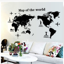 Load image into Gallery viewer, 60cm X 90cm Wall Sticker World Map for House Living Room Decoration Decal Stickers Bedroom Decor Wall Stickers Wallpaper Mural