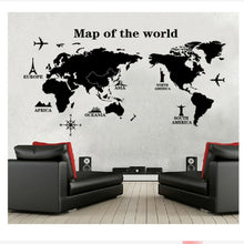 Load image into Gallery viewer, 60cm X 90cm Wall Sticker World Map for House Living Room Decoration Decal Stickers Bedroom Decor Wall Stickers Wallpaper Mural