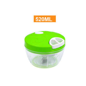 TINTON LIFE Manual Food Processor Chopper Blender Slicer Safe Durable Kitchen Household