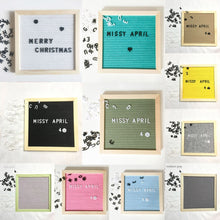 Load image into Gallery viewer, Beautiful Felt Letter Board Wooden Frame Changeable Symbols Numbers Characters Message Boards for Home Office Decorative Boards