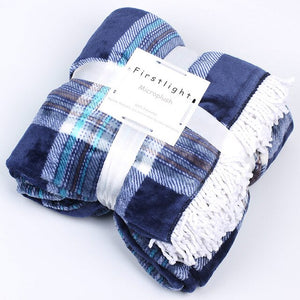 Tassel Blanket 100% Polyester Flannel Fleece Throw Blanket For Sofa Bed Couch Plush  Soft Warm Solid Manta Cobertor ecorative